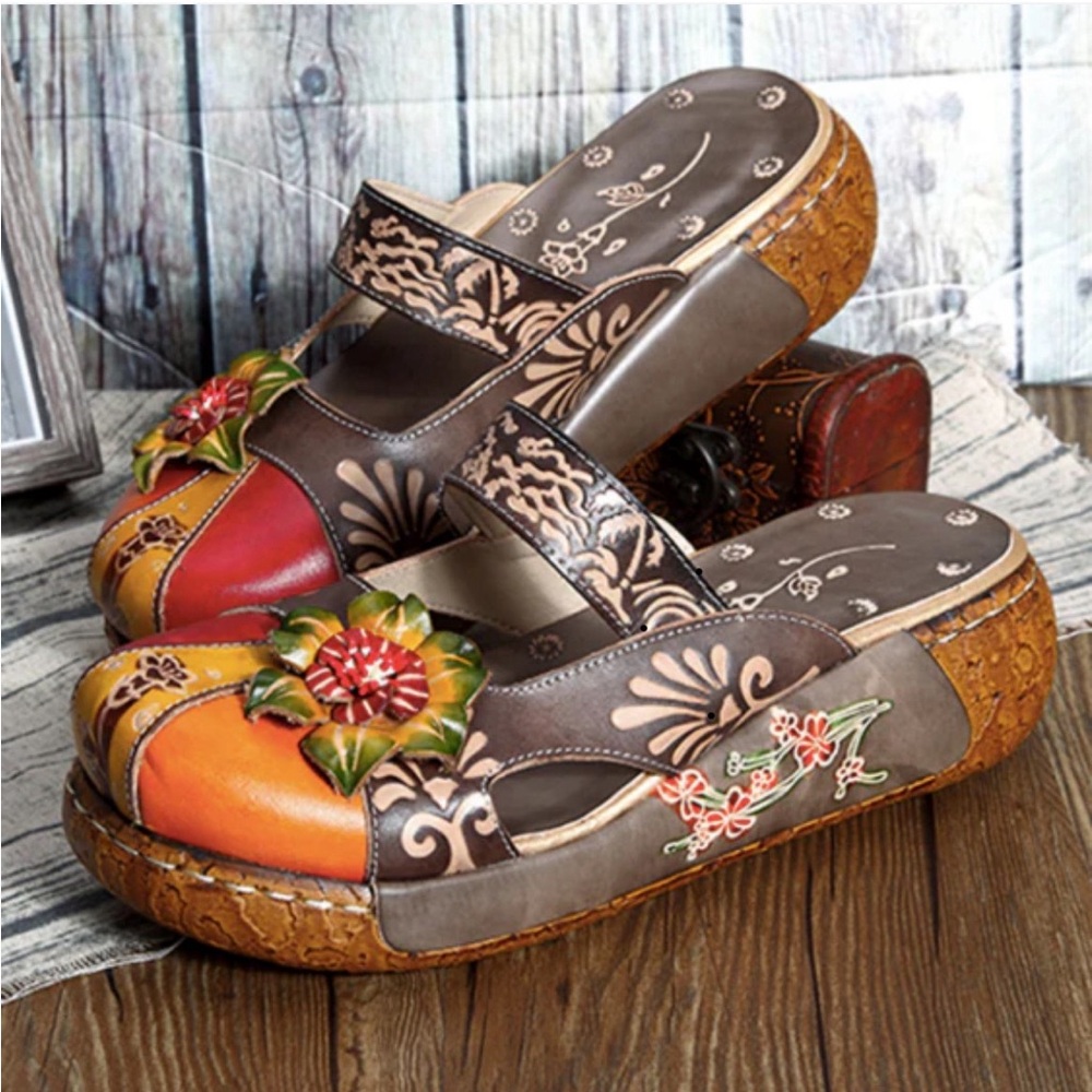 Beautiful fun summer handmade shoes